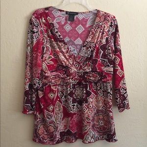 INC printed mid-sleeved tunic